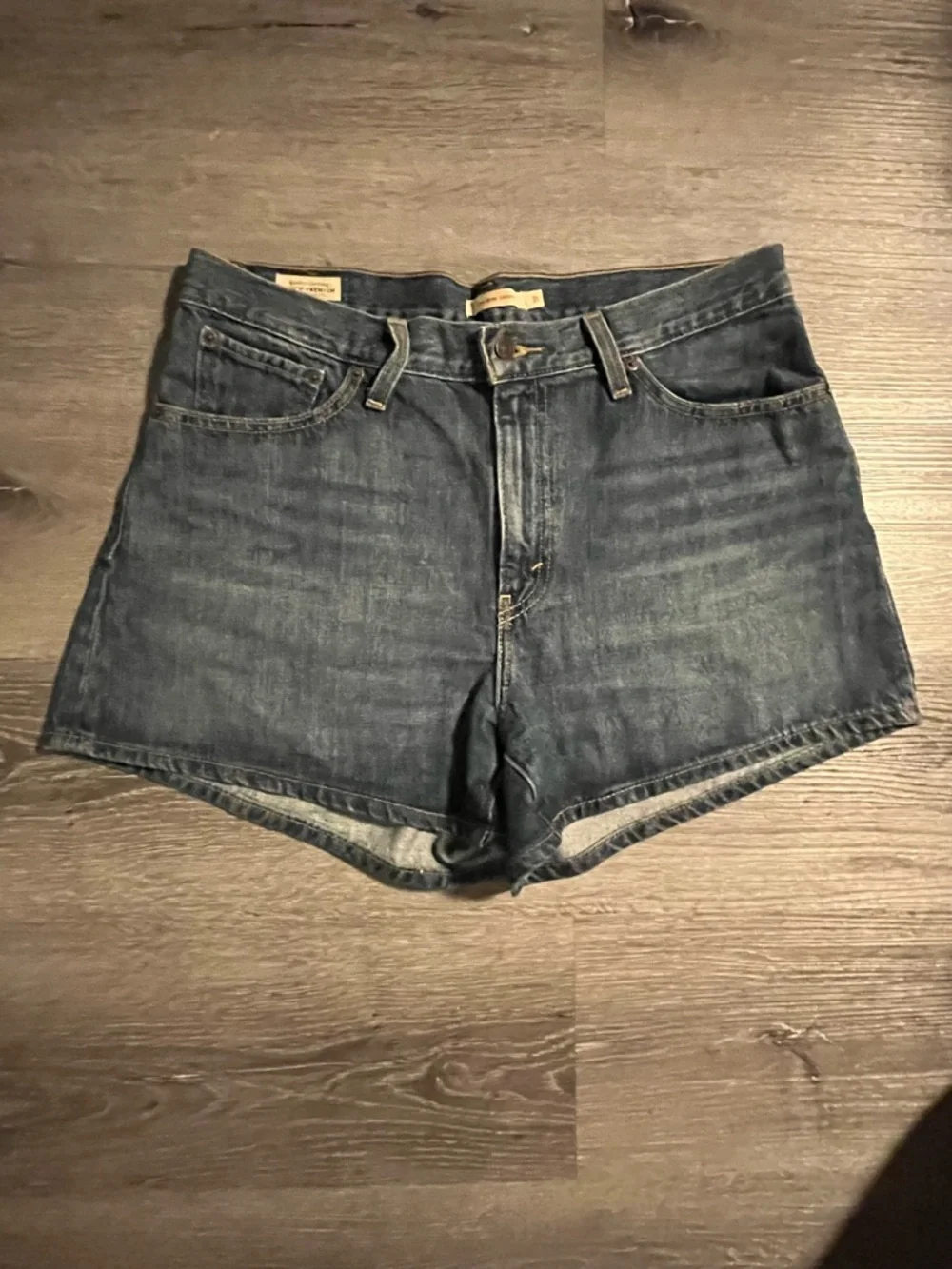 Levi's Dark Blue Denim Jean Shorts